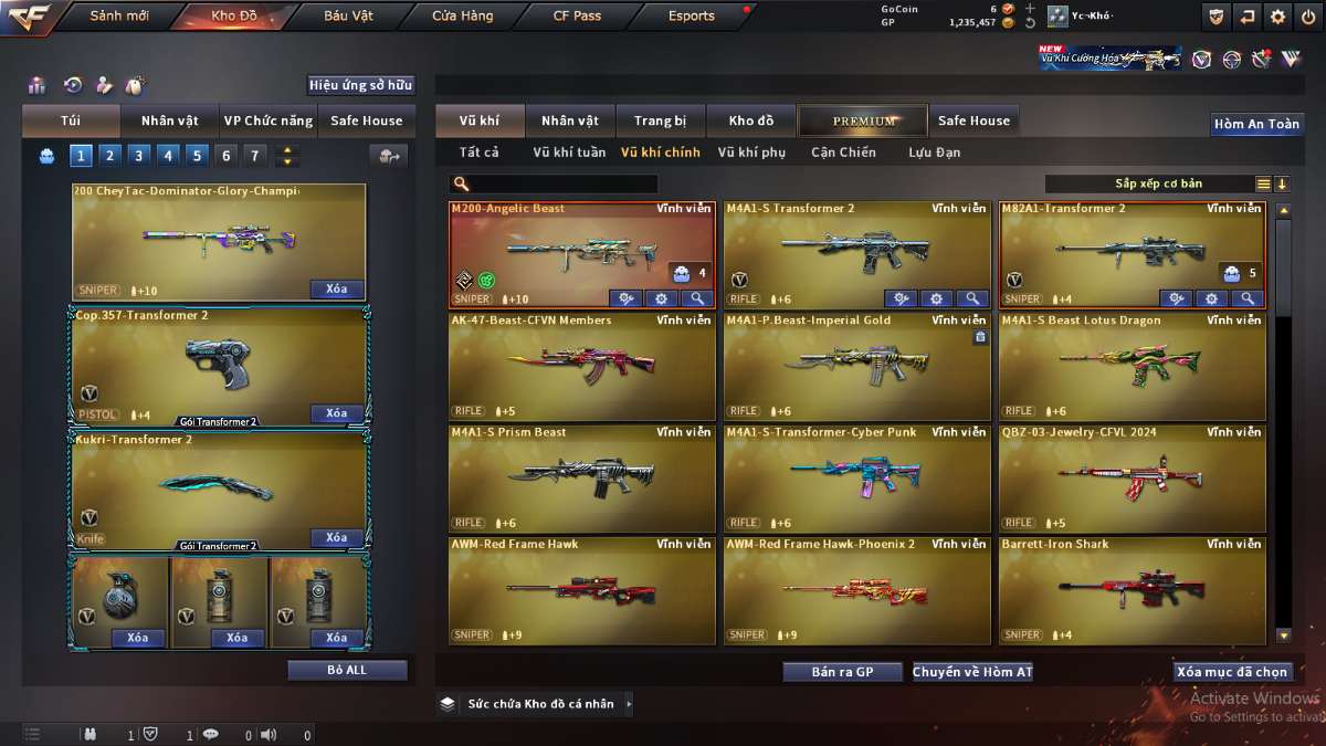 shop acc cf uy tin gia re